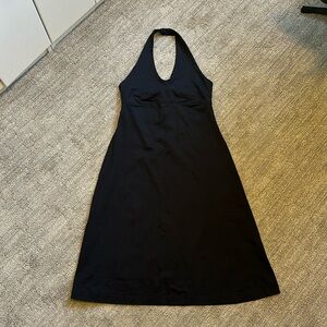 Patagonia black knee length travel dress